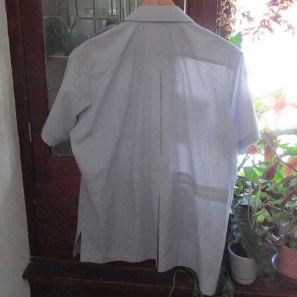 90s Vintage French Connection Men Button Down Shirt L Short Sleeves 4 Pockets - Picture 8 of 17